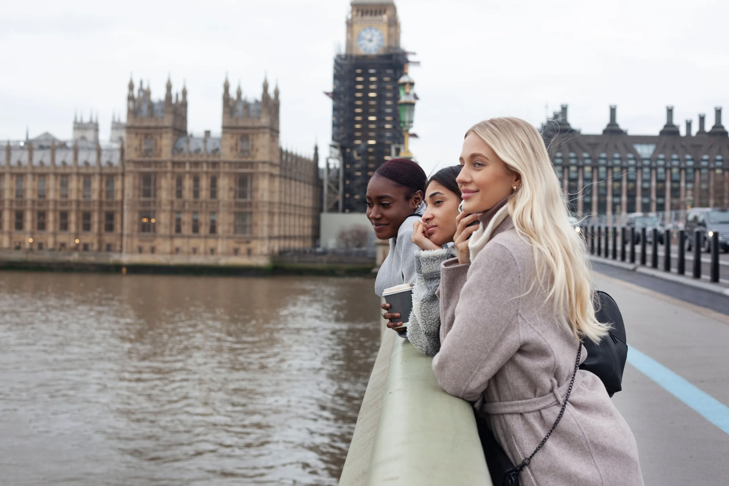 an image of ladies watching the thames river view