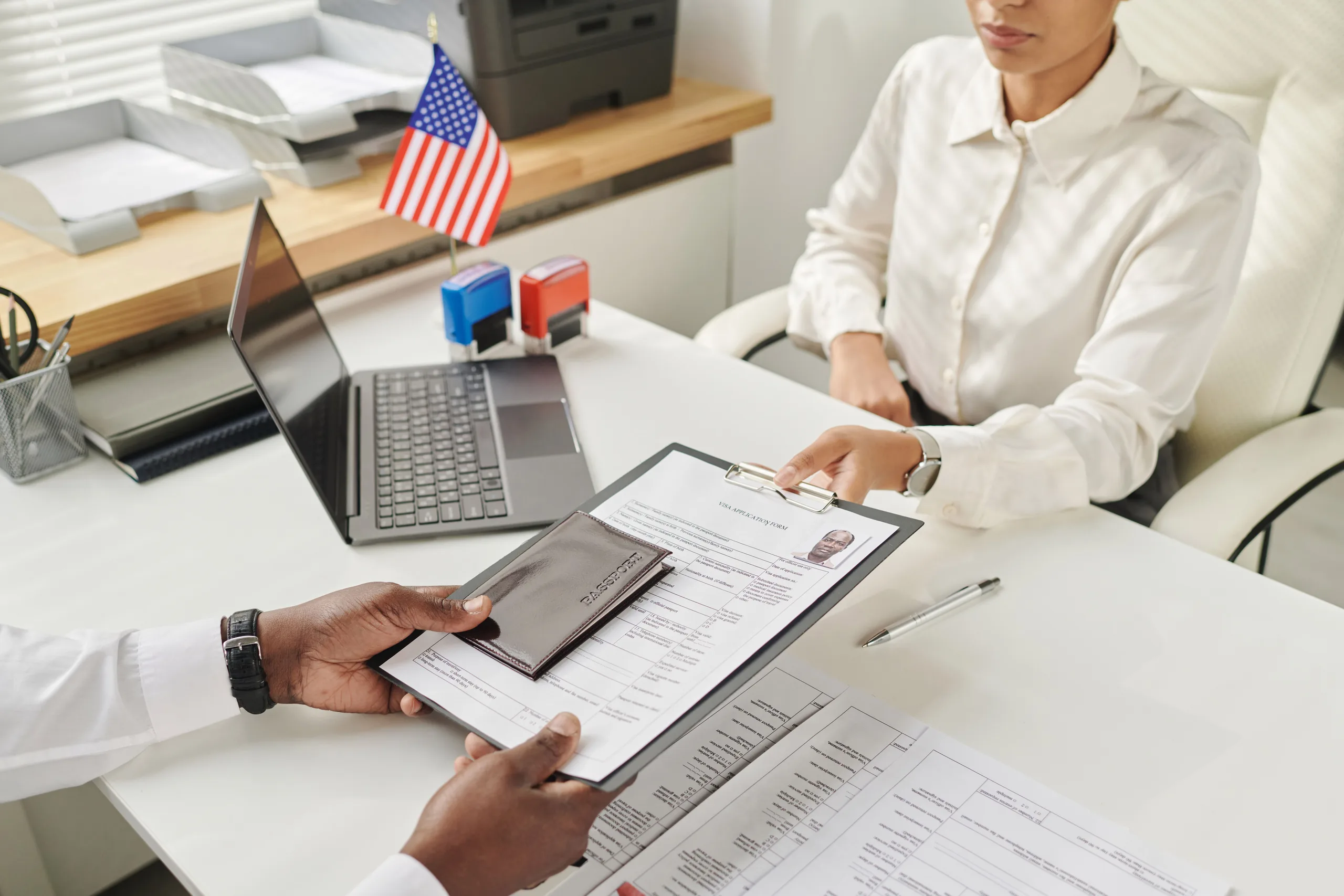 young person submitting the us tax form